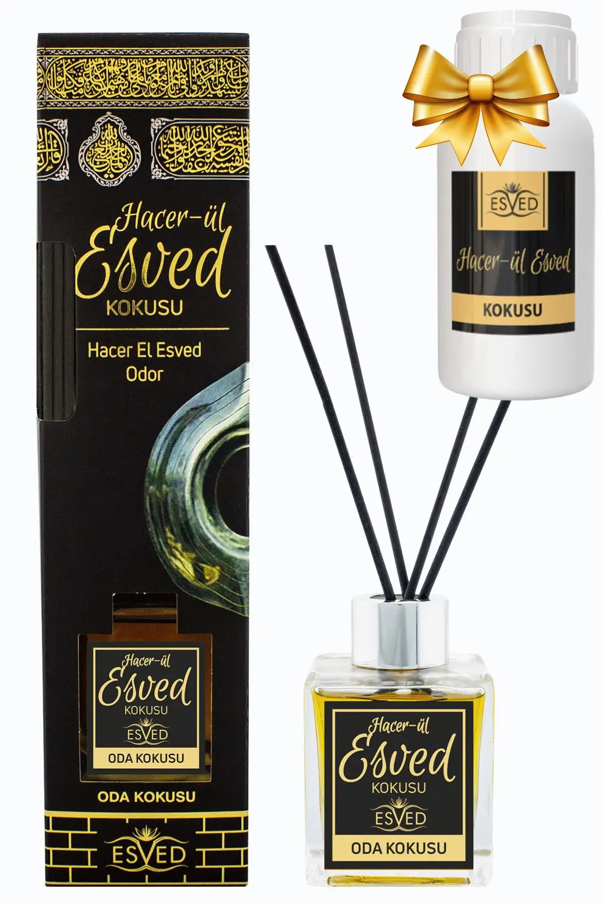 Hacerül Esved 100 Ml Çubuklu Oda Kokusu Yedek Dolum Şişesi Hediyeli