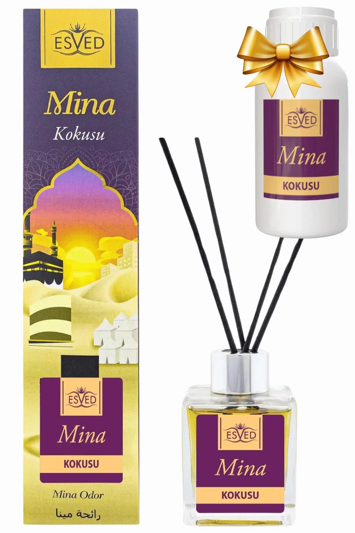 Mina Kokusu 100 Ml Çubuklu Oda Kokusu Yedek Dolum Şişesi Hediyeli